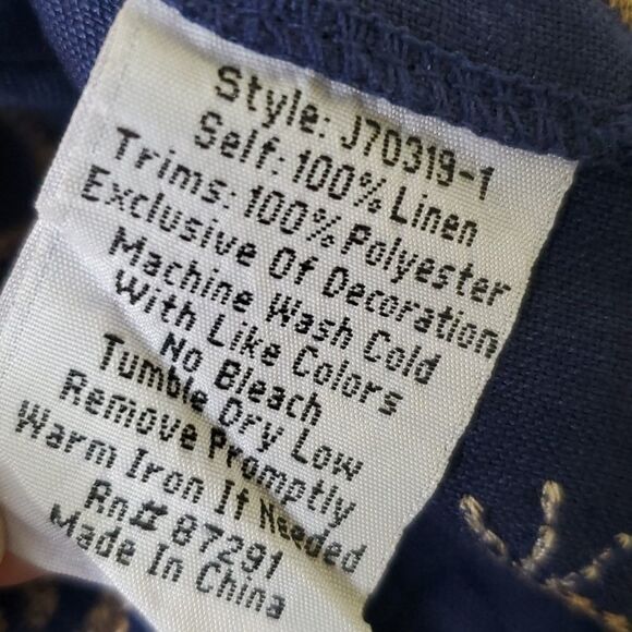 JOHNNY WAS MAXI EMBROIDERED COUNTRY FLORAL BOHO BOHEMIAN SKIRT MEDIUM SMALL S - Picture 11 of 16